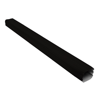 Труба прямоугольная Vortex Matt 1м RAL 9005