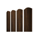 Штакетник Круглый фигурный 0,45 Print Elite Chestnut Wood TwinColor